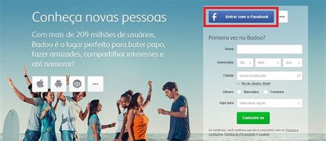 entrar no badoo pelo facebook|Online Dating Grátis